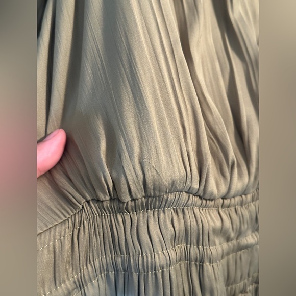 Anthropologie Somerset Olive Green Tiered Maxi Dress - Picture 13 of 14